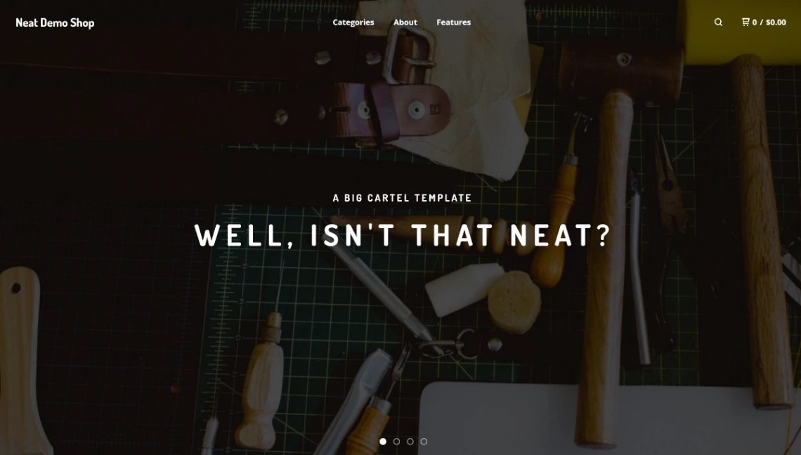 Minimalist Product Shop website template