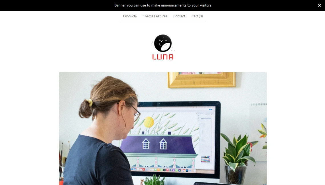 Responsive Store website template