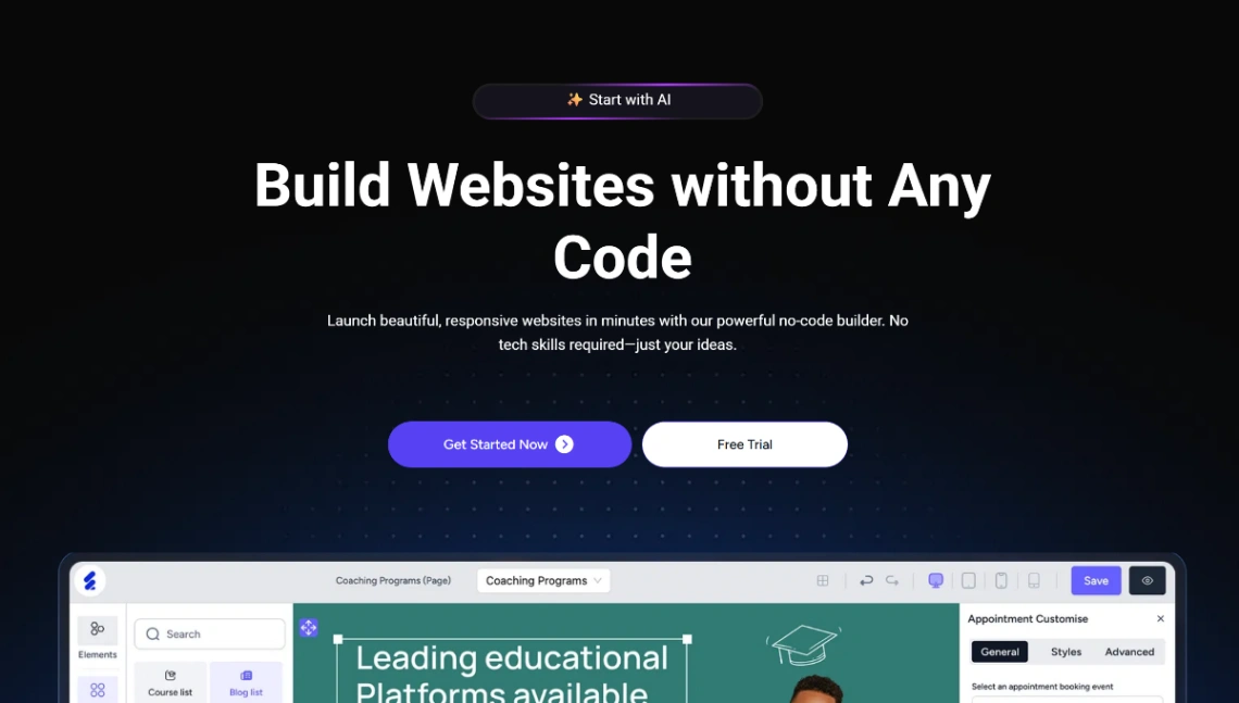 Tool Landing Page website template