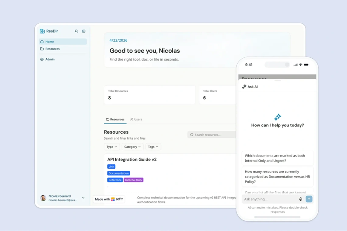 Resource Directory web application template
