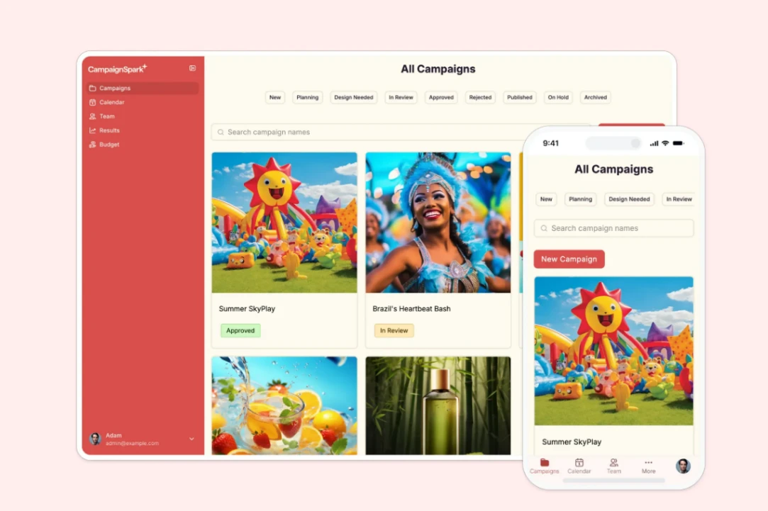 Campaign Management web application template