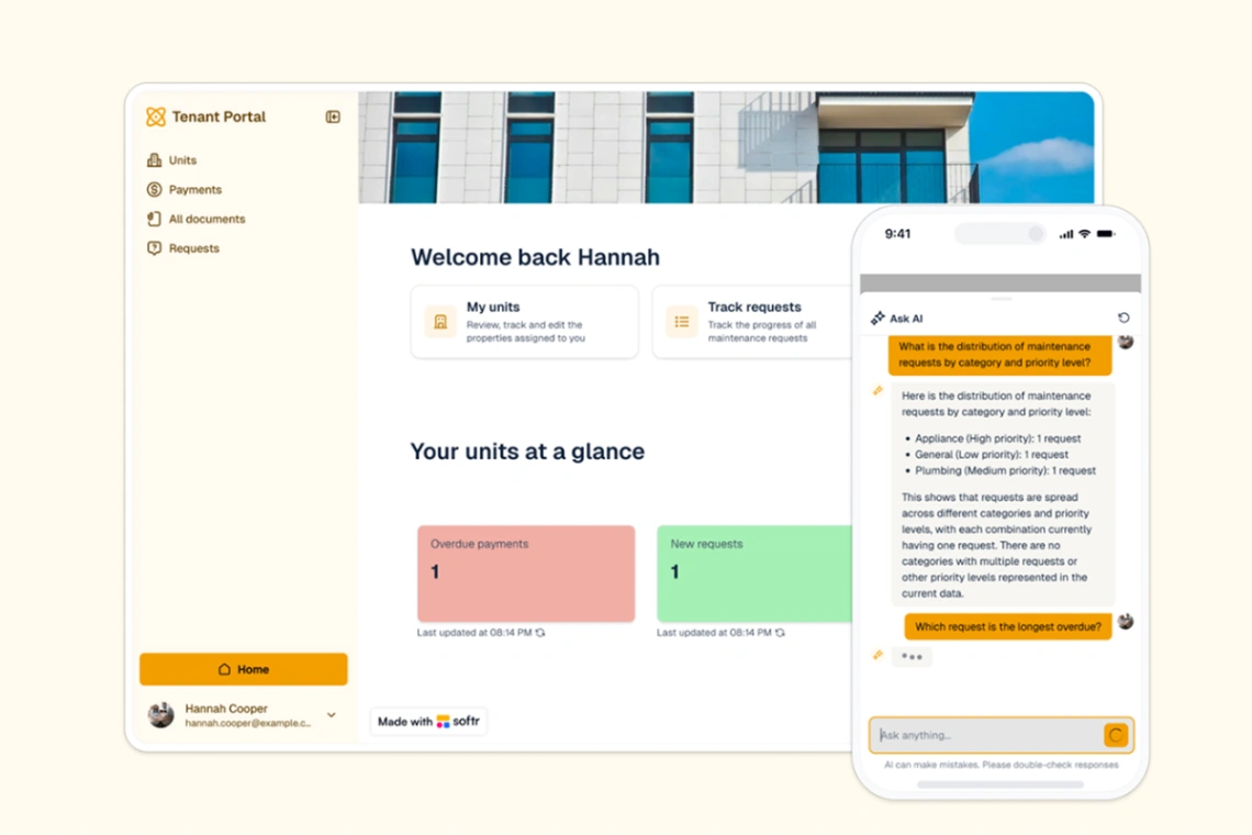 Tenant Portal web application template