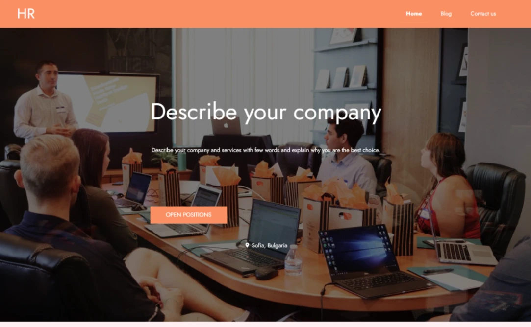 HR Agency website template