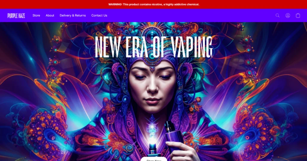 Vape Products website template