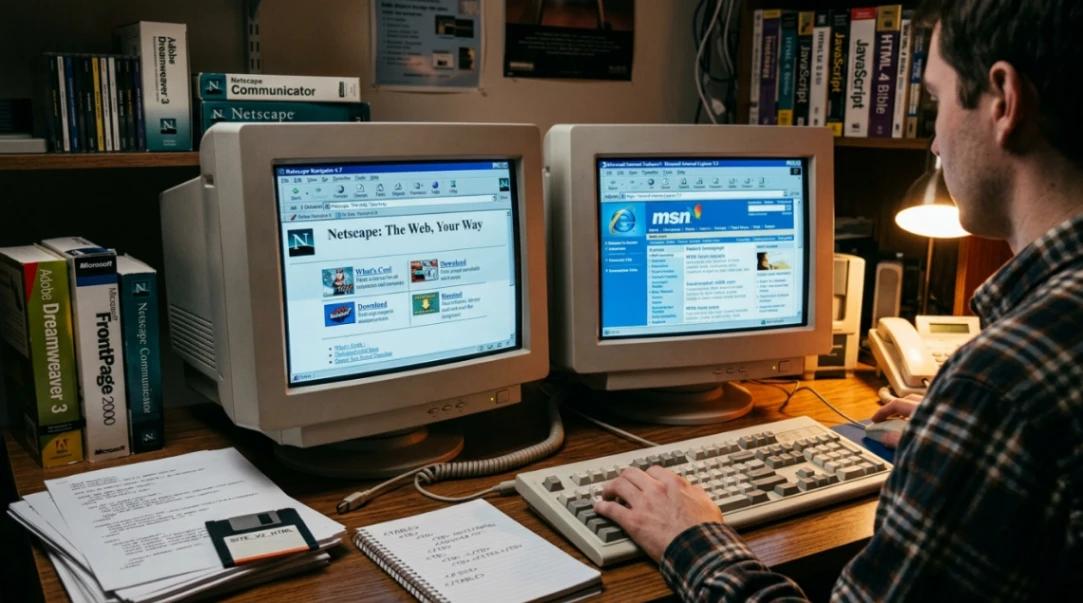 How IE vs Netscape Gave Us Modern Site Builders
