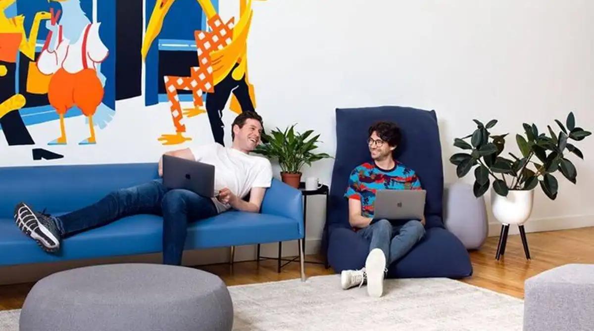 Bubble co-founders Joshua Haas and Emmanuel Straschnov bootstrapping no-code platform from cafe