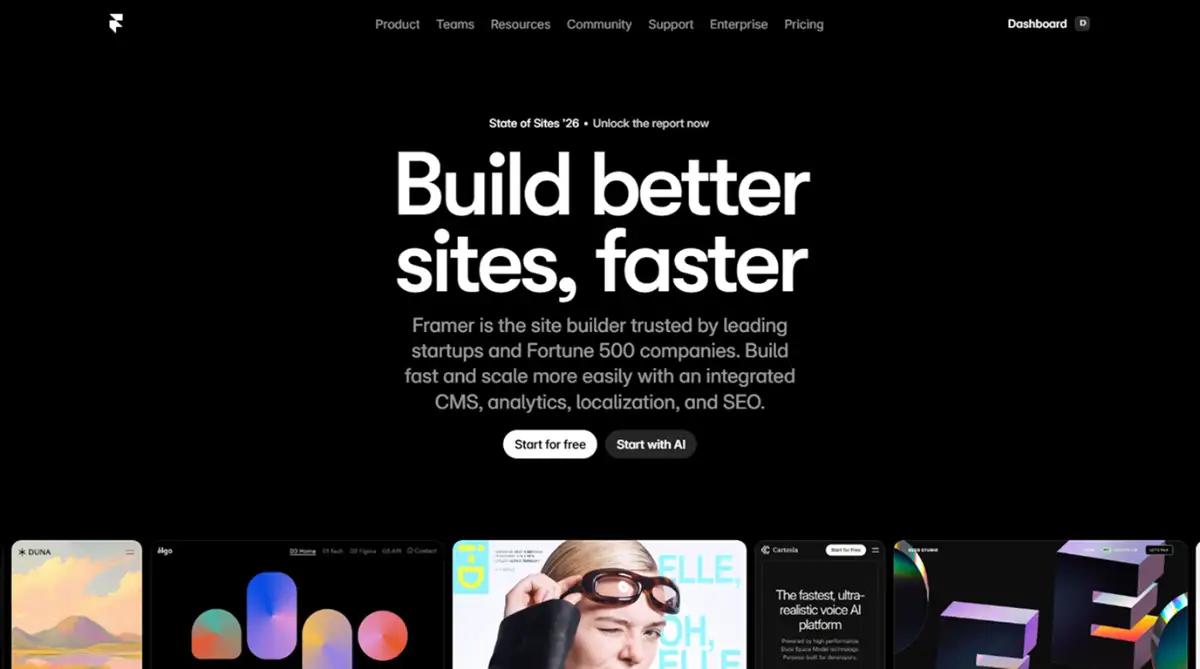 Framer website builder 2026