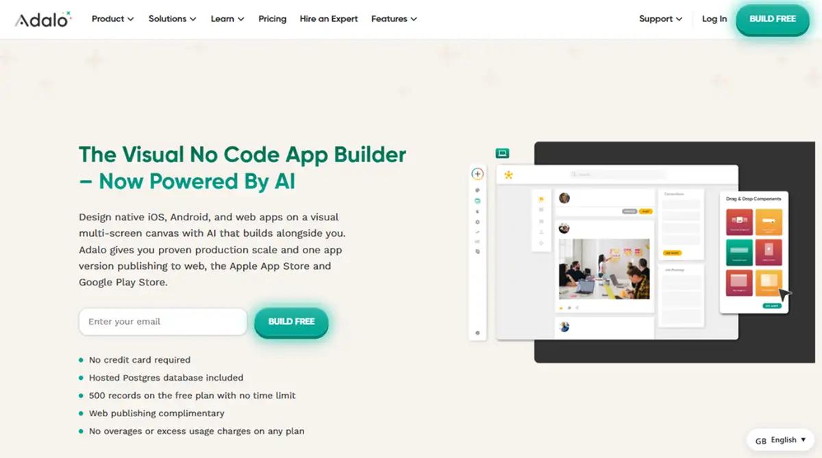 Adalo no code builder 2026