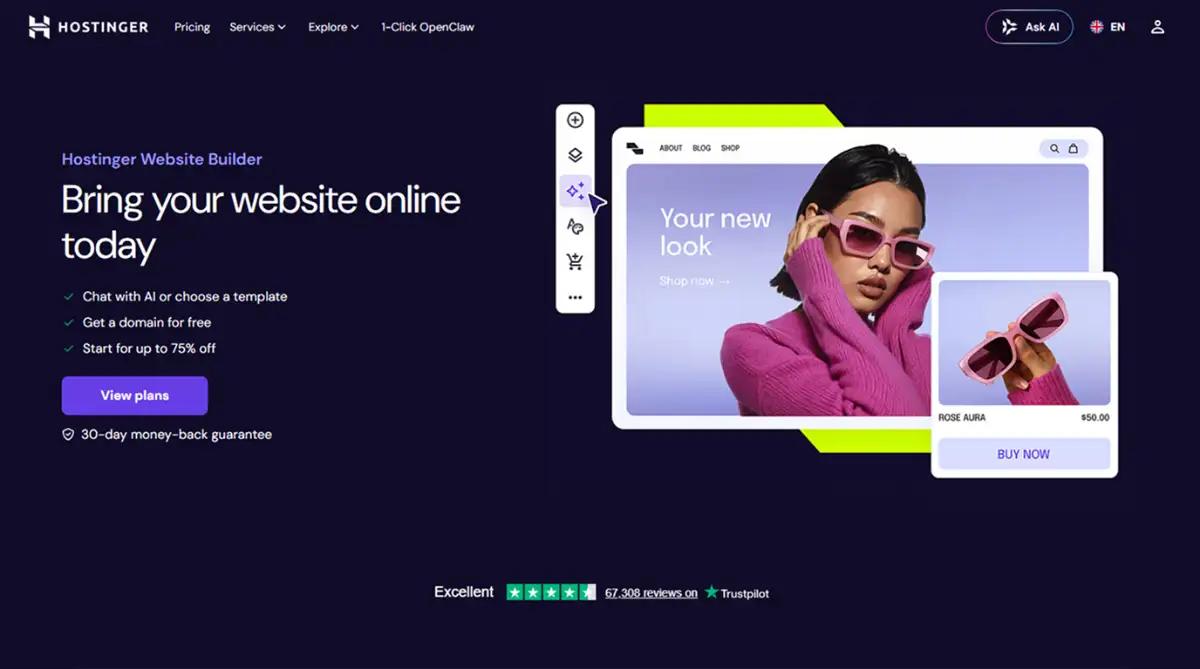 Hostinger website builder 2026