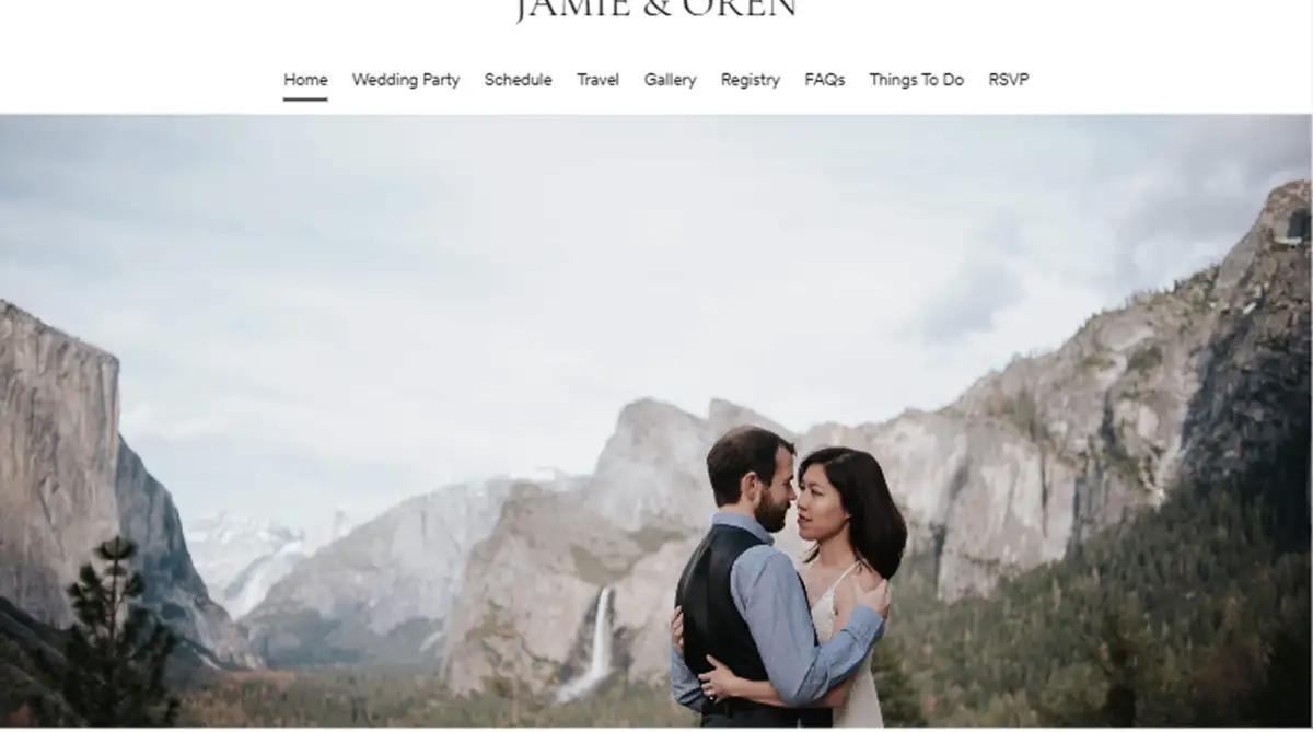Zola destination wedding website template