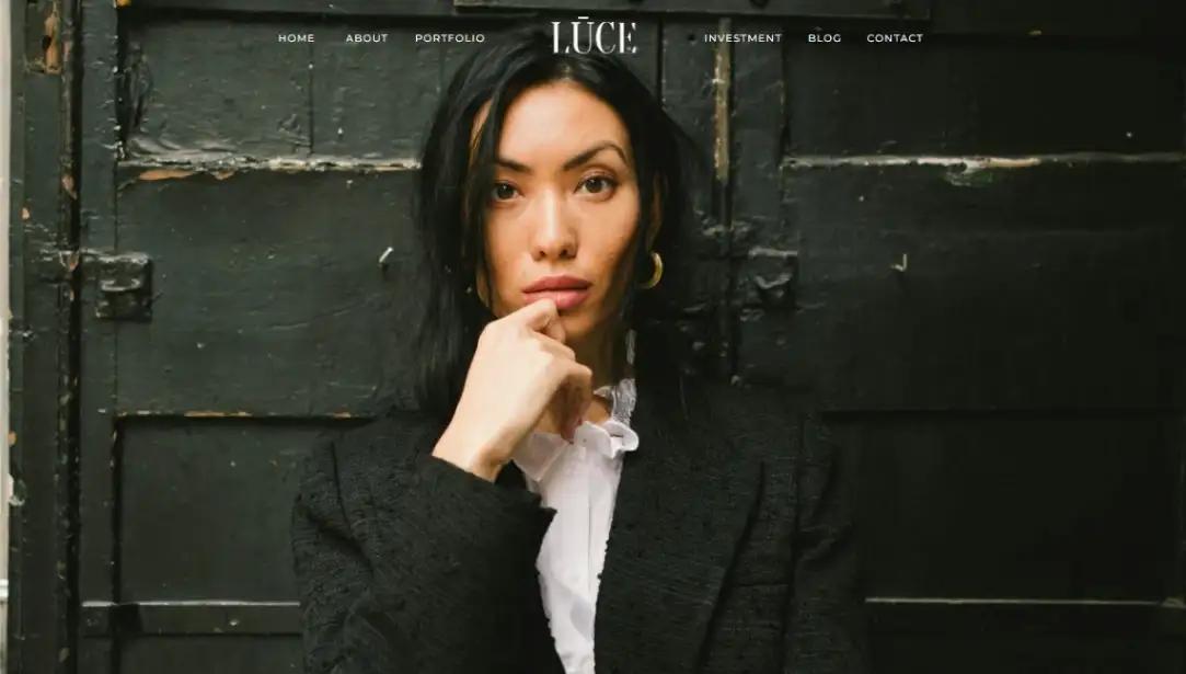 Showit Visual Storyteller Portfolio template screenshot with magazine-style gallery layout