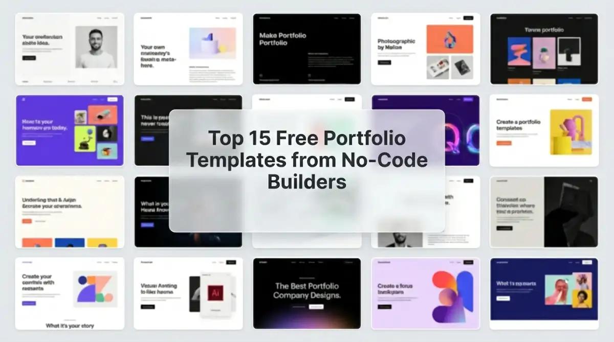 15 Best Free Templates for Portfolio Website in 2026