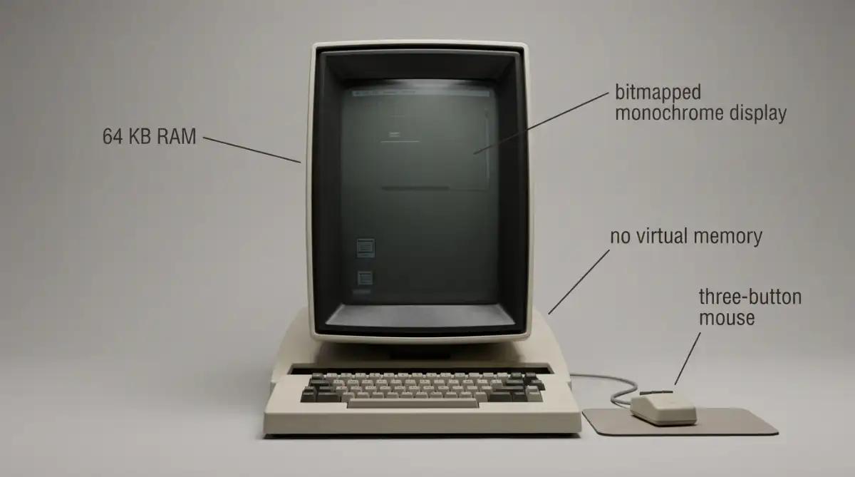 Xerox Alto computer that ran the Pygmalion visual programming system