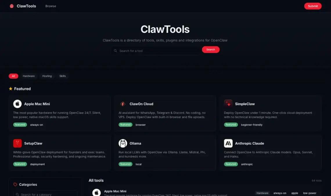 Directify SaaS and tools directory template homepage