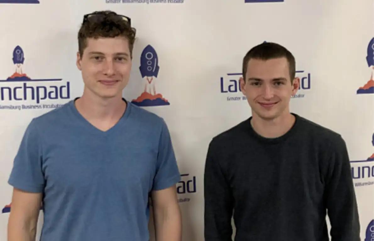 Memberstack founders Tyler Bell and Duncan Hamra during 2018 development