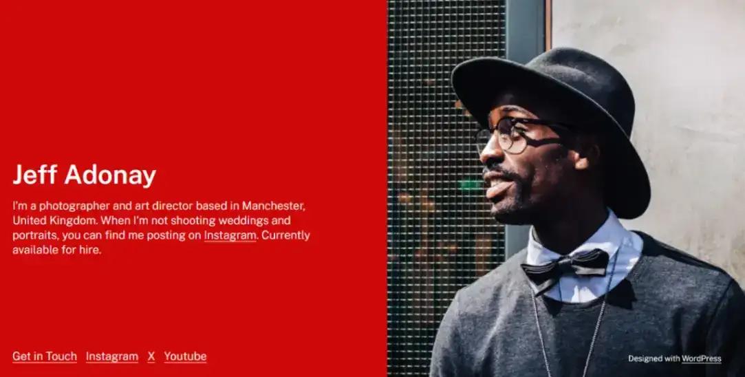Minimalist Portfolio no code website template