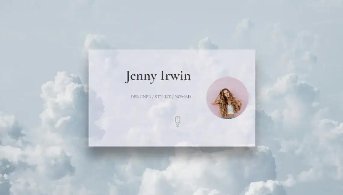 Nomad Portfolio no code website template