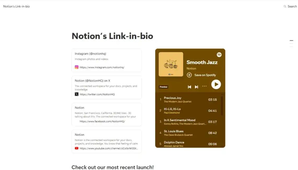Link in Bio Hub no code website template