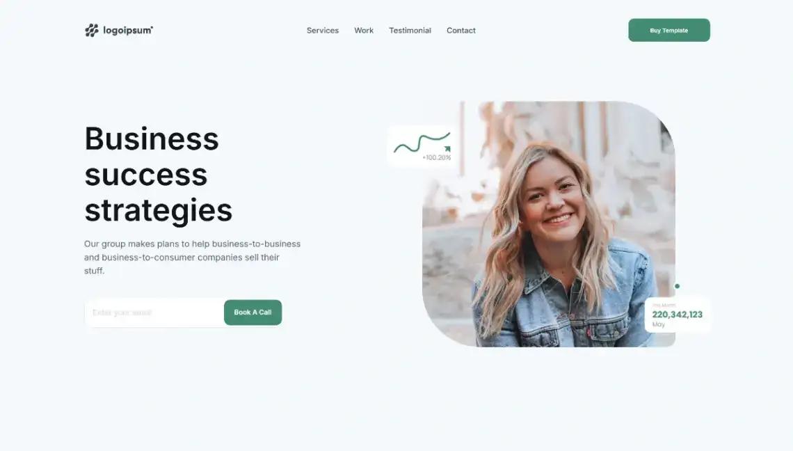 Business Consulting no code website template