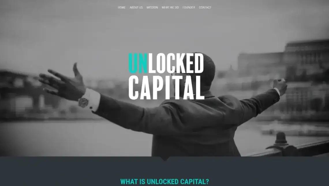 Financial Services no code website template