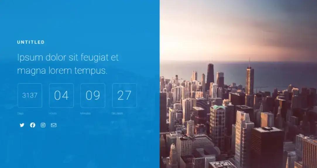 Launch Countdown no code website template