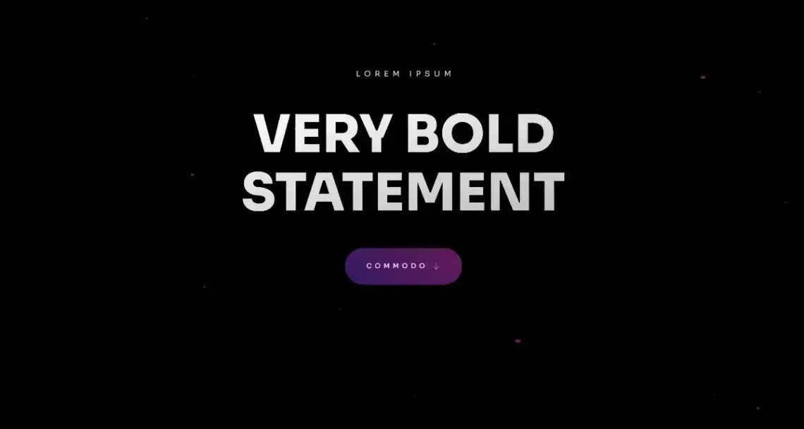 Landing Page home page screenshot