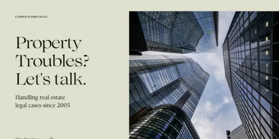 Neo-Classical Law Firm home page screenshot