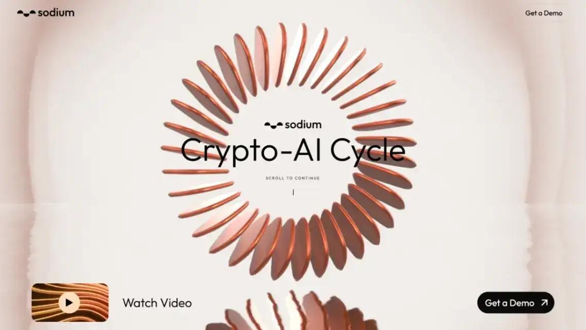 AI & Blockchain home page screenshot