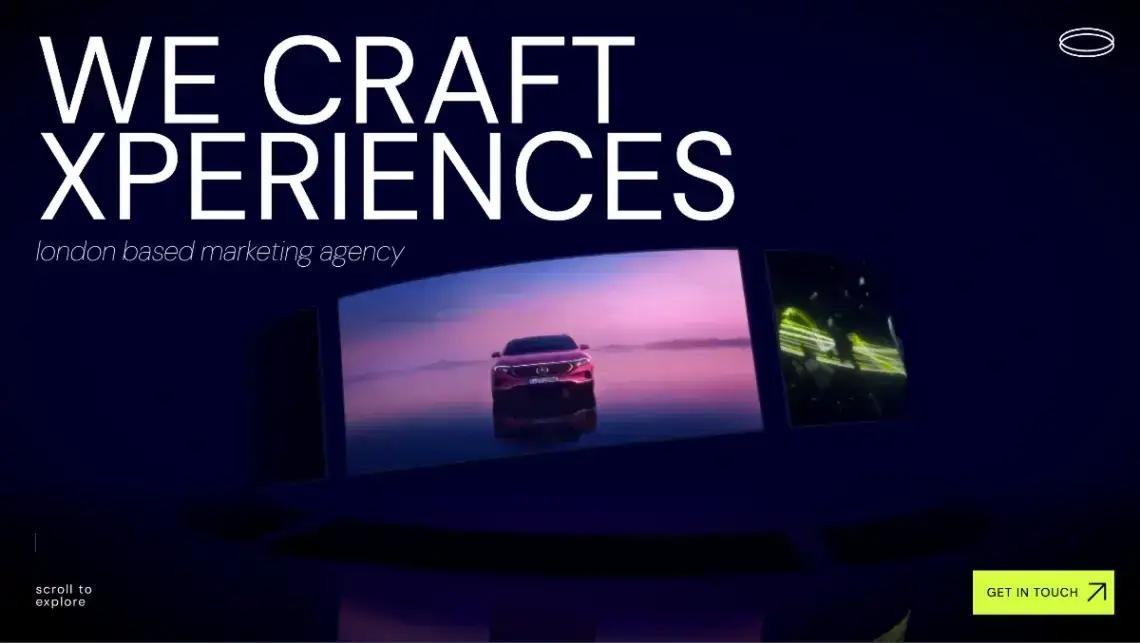 Marketing Agency home page screenshot