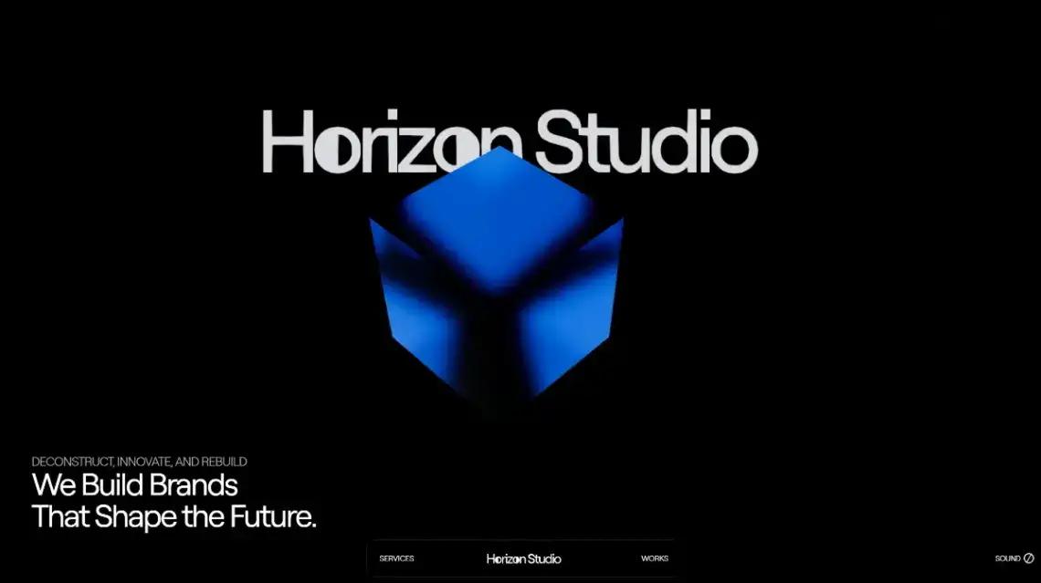 Creative Agency home page screenshot
