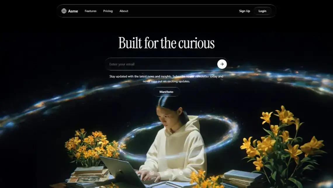 Research Company home page screenshot