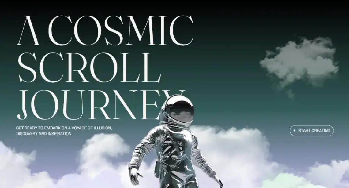 Space Company home page screenshot