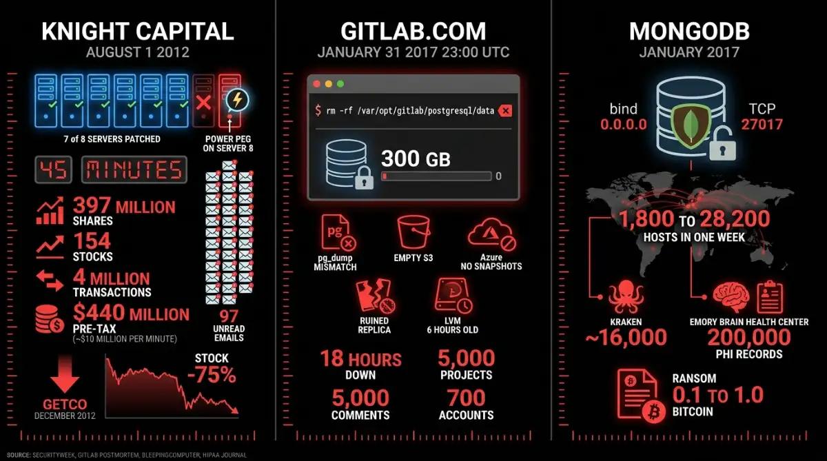 Knight 440 million GitLab 300 GB MongoDB 28200