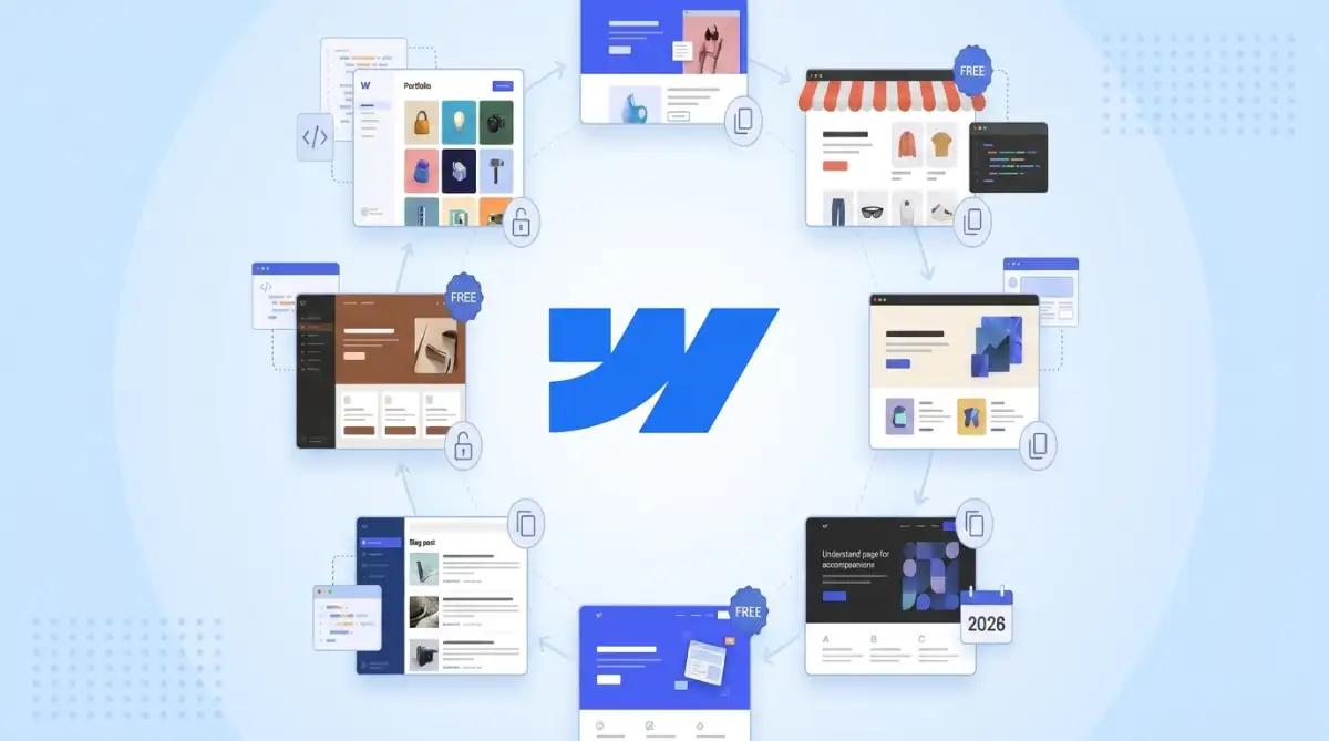 Webflow Templates: 20 Free Sites to Clone (2026)