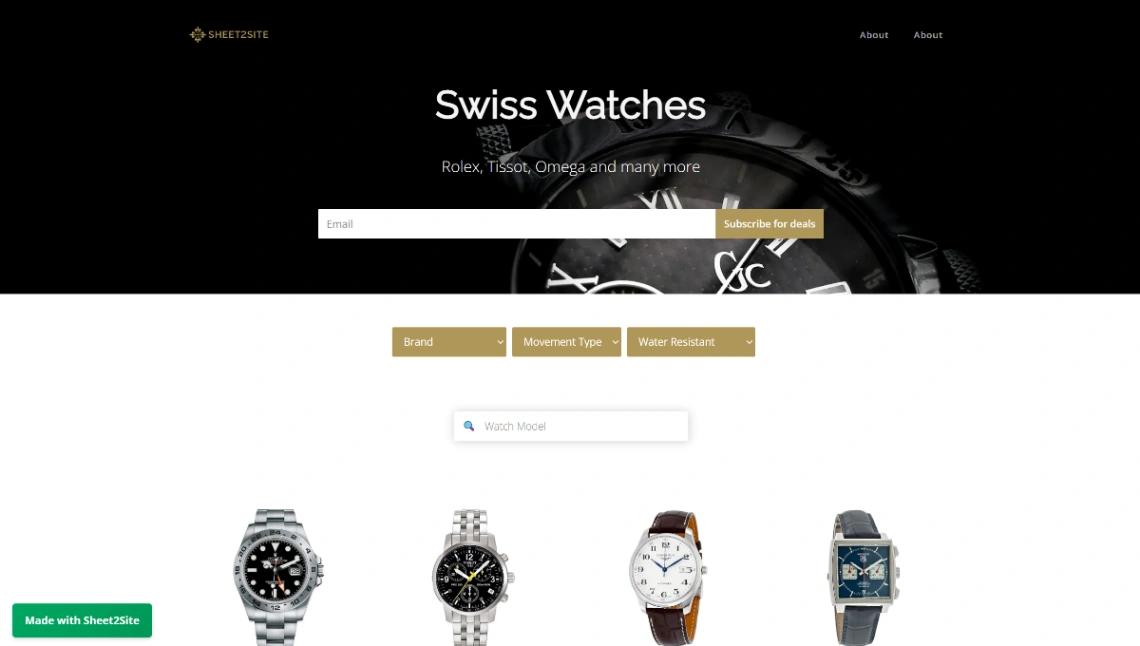 Watch Directory website template