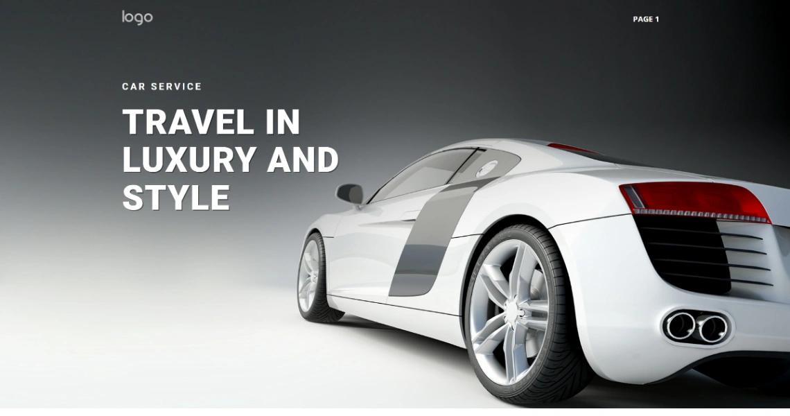 Luxury Car Rental website template