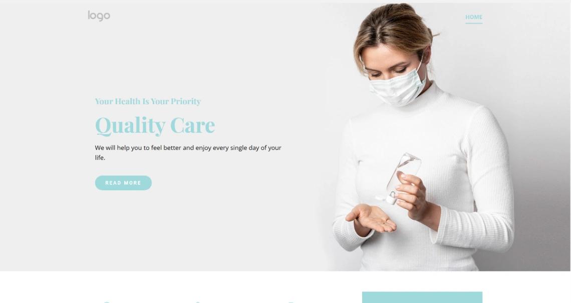 Medical Care website template