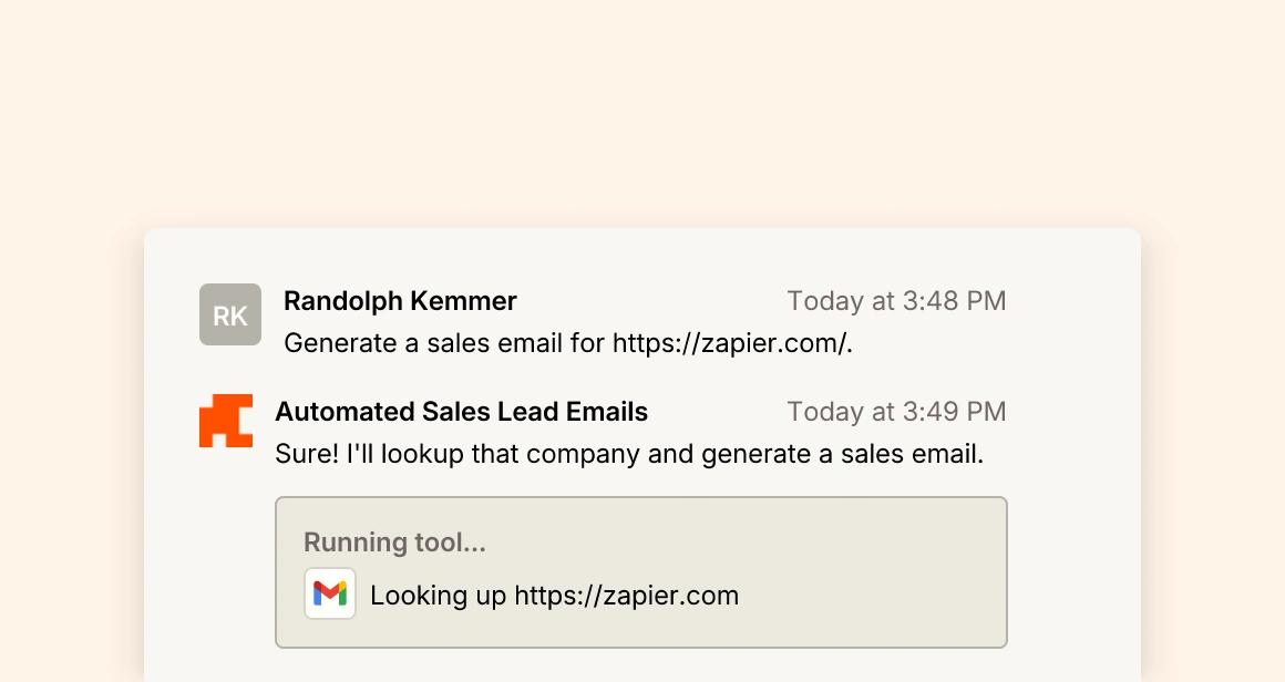 Automated Sales Emails web application template
