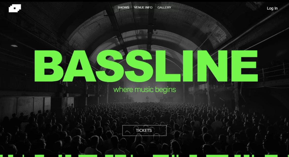 Music Venue Events website template