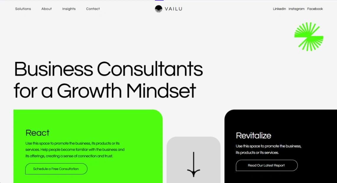 Business Consultants website template