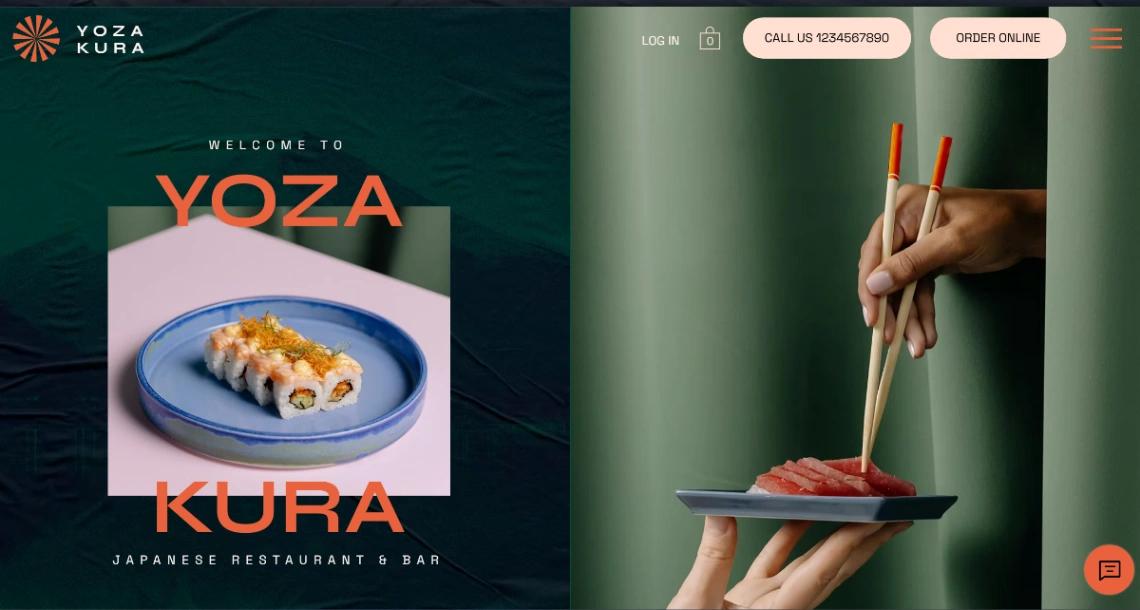 Japanese Restaurant website template