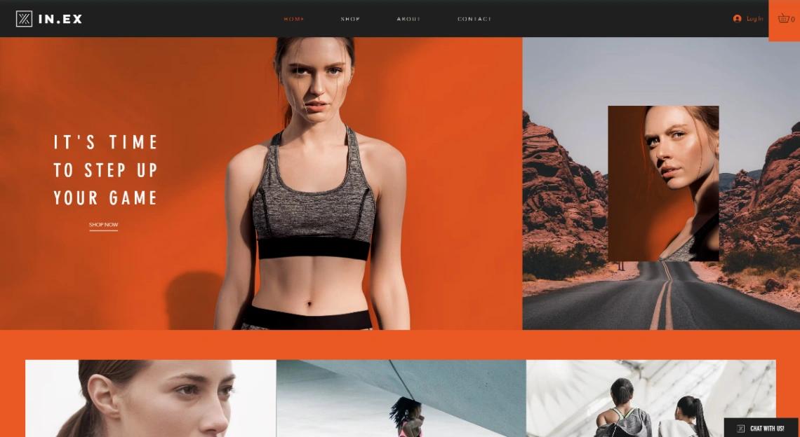 Sportswear Store website template