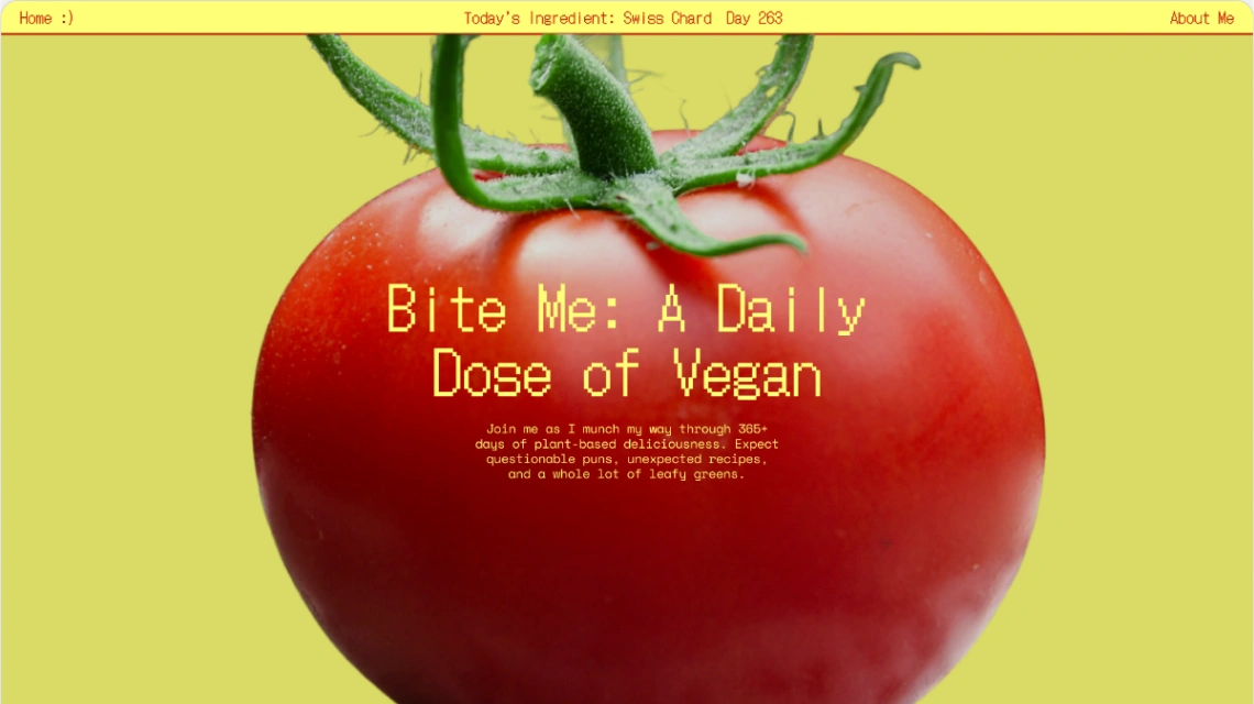 Recipe Blog website template