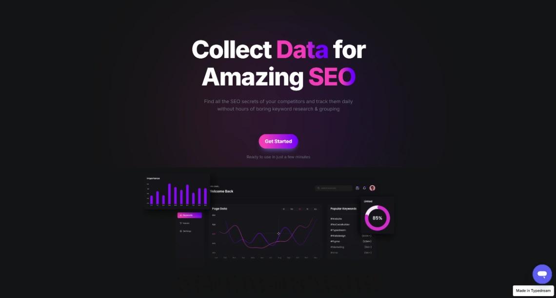 SaaS Product Page website template