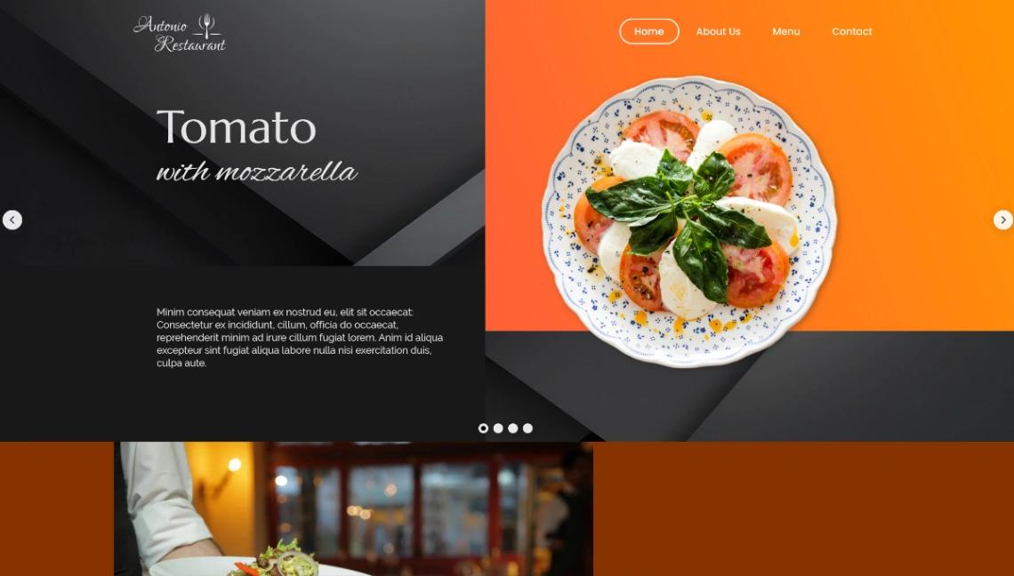 Restaurant Website website template