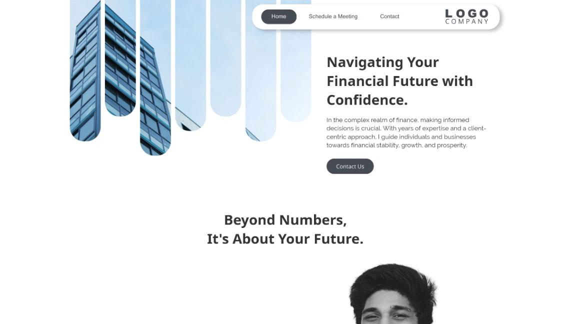Financial Advisor website template