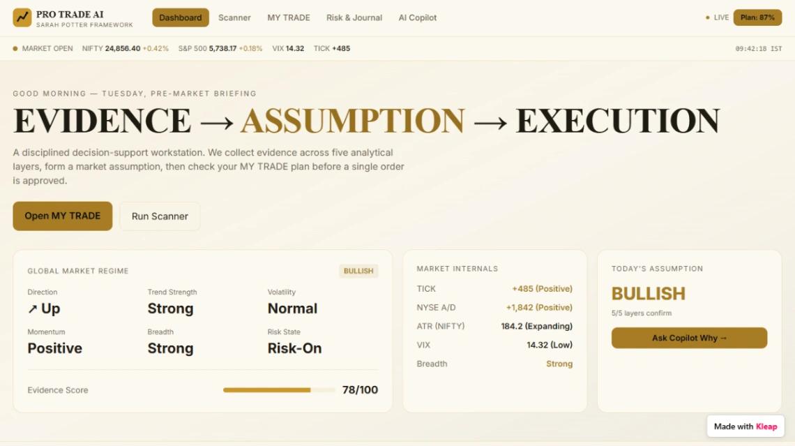 Trading Dashboard web application template