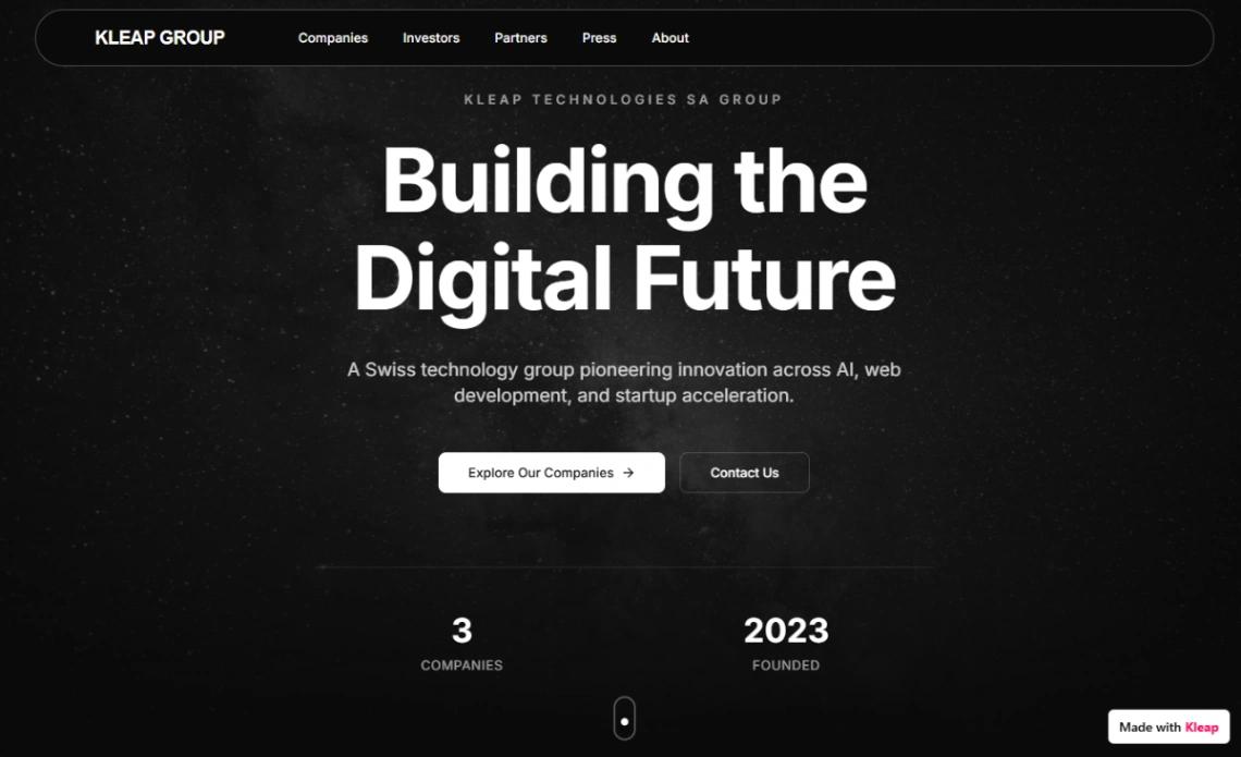 Tech Group Holding website template