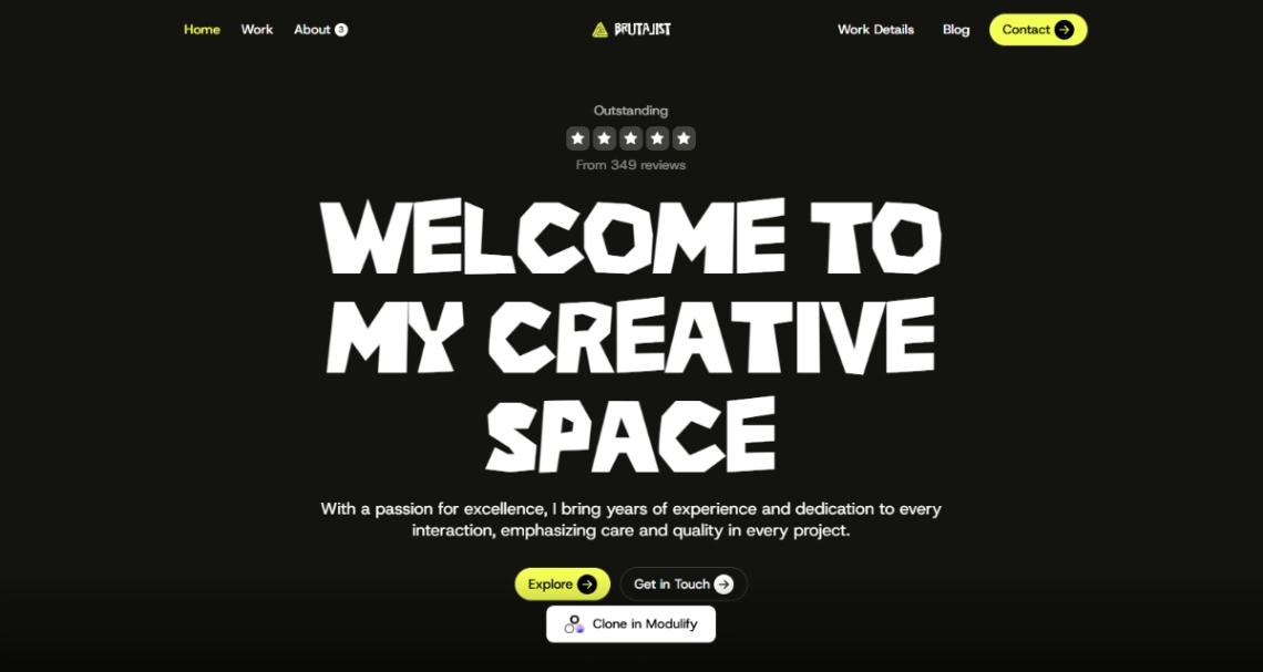 Digital Artist Portfolio website template