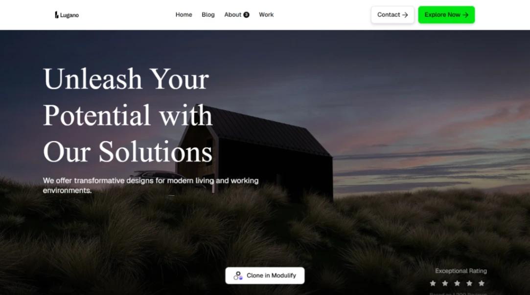 Lux Architectural Studio website template